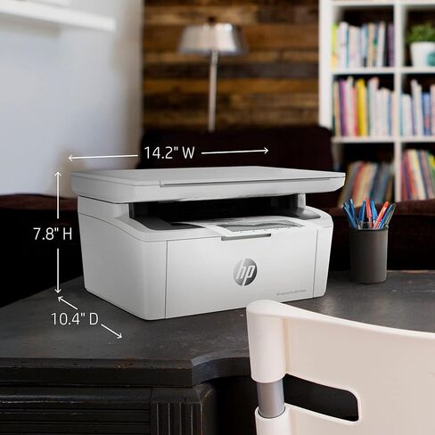 طابعة ليزر HP Laserjet Pro M28W لاسلكية الكل في واحد أحادية اللون، إيثرنت، سرعات طباعة تصل إلى 18/19 صفحة في الدقيقة، طباعة مسح ضوئي، تشغيل/إيقاف تلقائي، أبيض in Kuwait