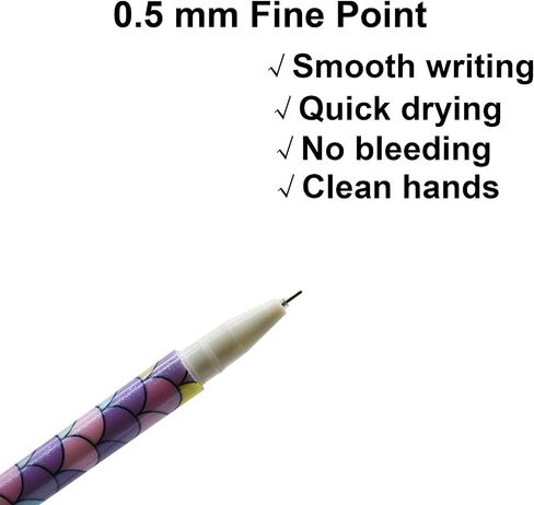 Maydahui 12 Pcs Mermaid Diamond Gel Pens Elegant Fish Scale Gem Rollerball Pens For Students Girls Women Teachers Weddings Engagement Signature Girl's Day Gift in Saudi Arabia