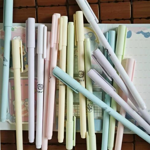 شايدشين اقلام حبر جل كاواي لطيفة من 6 قطع، اقلام جل موراندي ملونة على الطراز الياباني، مجموعة ادوات مكتبية مدرسية للاطفال والطلاب in Kuwait