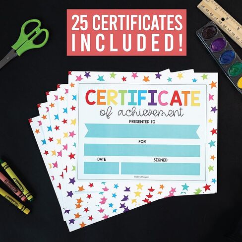25 شهادة دبلوم رياض الأطفال ملونة لمرحلة ما قبل المدرسة - ورقة شهادة دبلوم رياض الأطفال للطباعة، وشهادات التخرج من الإنجاز للطلاب in Saudi Arabia