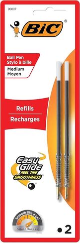 BIC Standard Refills - Medium Point 1.0mm fits Wide Body, Velocity, XXL, Pro+, ReAction and AI 2ct, Black (MRC21-Blk) in Saudi Arabia