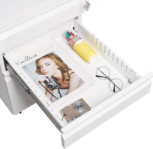 3-Drawer Mobile File Cabinet with Lock, Office Storage Filing Cabinet for Legal/Letter Size, Pre-Assembled Metal File Cabinet Except Wheels Under Desk (2 Drawer,Black) in Kuwait