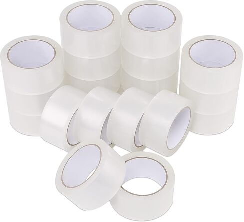 Lichamp Clear Packing Tape, 18 Rolls Heavy Duty Packaging Tape Refill for Moving Boxes, Mail Shipping Supplies, 1.88 inch x 55 Yard x 2.6 mil, A218TP in Saudi Arabia