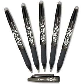 Pilot FriXion Ball Erasable Gel Ink Pens, Fine Point 0.7mm, Black Ink, Value Set of 5 in Kuwait