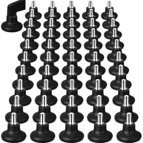 Thyle 50 Pcs Low Profile Bell Glides Replacement Chair Feet Wheel Stopper to Fixed Stationary Castors Office Chair Wheels Stool Swivel Chair Casters in Saudi Arabia