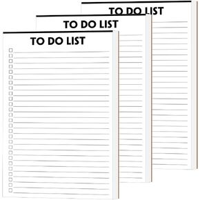 To Do List Notepad - 5.5"x8.2", 50 Sheets, To Do Notebook with Check List Organizing, Tear Off, Simple Script, College Ruled To Do Planner for Daily Task
