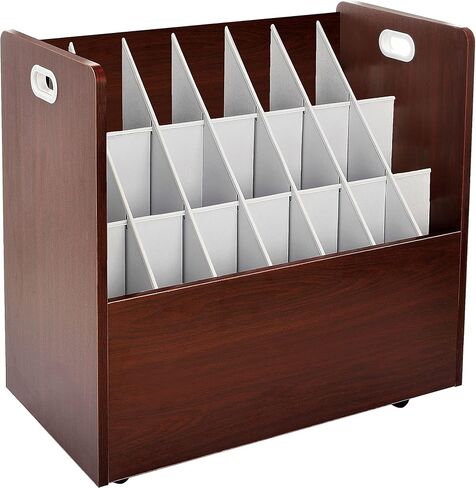 خزانة ملفات AdirOffice ذات 21 فتحة، متنقلة، ماهوجني، 30 بوصة، 2/عبوة (625-Ma-2Pk) in Kuwait