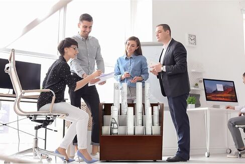 خزانة ملفات AdirOffice ذات 21 فتحة، متنقلة، ماهوجني، 30 بوصة، 2/عبوة (625-Ma-2Pk) in Kuwait