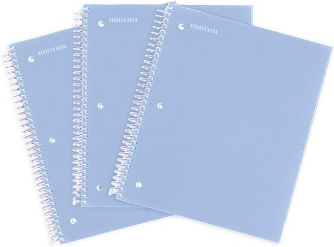 Mintra Office Durable Spiral Notebooks, 1 Subject, (Arctic Ice, College Ruled 3pk) in Kuwait