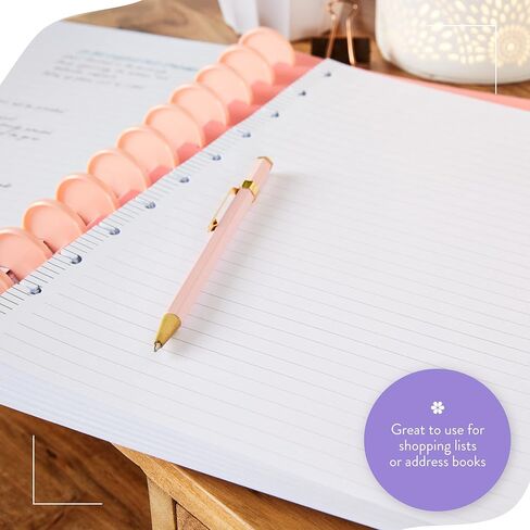 Happy Planner Plans + ورق إعادة تعبئة مخطط الملاحظات، 100 ورقة من ورق إعادة التعبئة المبطن للمجلات، حجم كبير in Kuwait