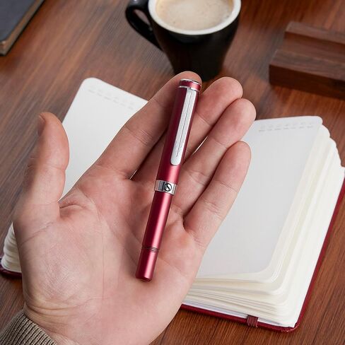 Scriveiner Black Rollerball EDC Luxury Pen, Stunning Pocket Pen with Chrome Finish, Cool Writing Pen, Best Pen Gift for Men & Women, German Schmidt Refill, Nice Present, Fancy Office Designer Pen Set in Kuwait