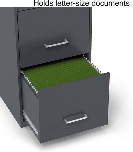 STAPLES 3-Drawer Vertical File Cabinet, Locking, Letter, Charcoal, 18" D (18606) in Saudi Arabia