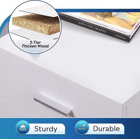 DEVAISE 3 Drawer Wood Mobile File Cabinet, Rolling Filing Cabinet for Letter/A4 Size, Black in Saudi Arabia