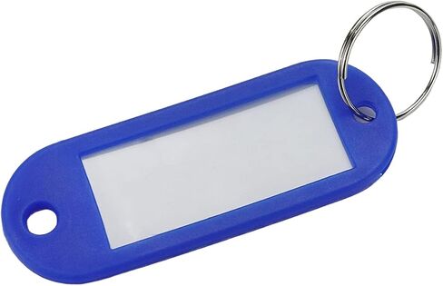 Faotup 100Pcs Plastic Colorful Label Number Plate with Key Ring Plastic Key Tags in Saudi Arabia
