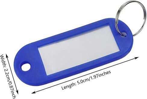 Faotup 100Pcs Plastic Colorful Label Number Plate with Key Ring Plastic Key Tags in Saudi Arabia