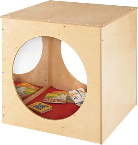 Childcraft 1491056 Reflection Cozy Cube, 30 x 30 Inches Height,30 Inches Width,30 Inches Length,Natural Wood in Kuwait