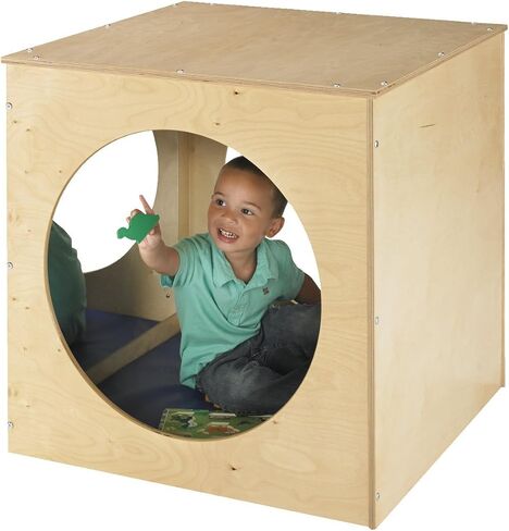 Childcraft 1491056 Reflection Cozy Cube, 30 x 30 Inches Height,30 Inches Width,30 Inches Length,Natural Wood in Kuwait