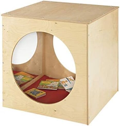 Childcraft 1491056 Reflection Cozy Cube, 30 x 30 Inches Height,30 Inches Width,30 Inches Length,Natural Wood in Kuwait