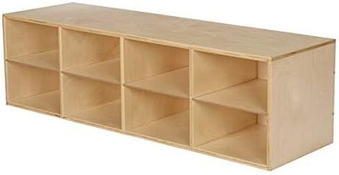 Childcraft Stacker Compartment Storage, 8 Deep Flat Tray Capacity, 47-3/4 x 14-1/4 x 13-3/4 Inches in Kuwait