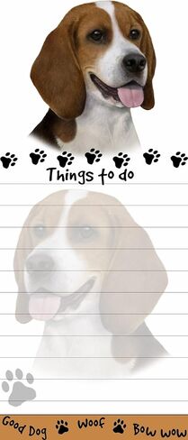 دفتر ملاحظات مغناطيسي مقطوع بالقالب من E&S Pets، بيجل in Saudi Arabia