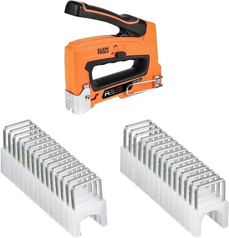 Klein Tools 450-100 دباسة شديدة التحمل للصوت والدبابيس الثقيلة، دبابيس معزولة 5/16 × 5/16 بوصة ودبابيس شديدة التحمل، دبابيس معزولة 1/4 × 5/16 بوصة لكابلات بيانات CAT3 وCAT5e in Saudi Arabia