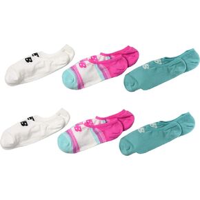 New Balance Ultra Low No Show 6-Pair (Toddler/Little Kid/Big Kid) White/Peony/Aqua/White/White/Black LG (3.5 Big Kid - 7 Big Kid) in Kuwait
