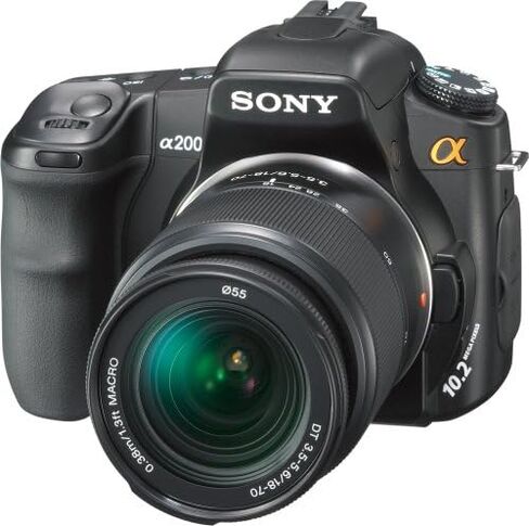 Sony Alpha A200K 10.2MP Digital SLR Camera Kit with Super SteadyShot Image Stabilization with 18-70mm f/3.5-5.6 Lens in Saudi Arabia