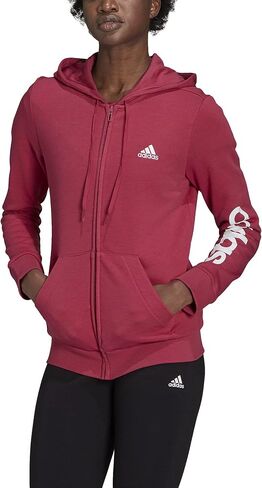 adidas Women's Essentials Logo Full-Zip Hoodie in Saudi Arabia