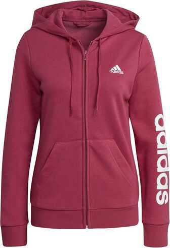 adidas Women's Essentials Logo Full-Zip Hoodie in Saudi Arabia