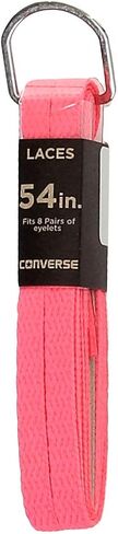 Converse Unisex Replacement Cord Shoe Laces Flat Style Shoelaces (Neon Pink, 54) in Saudi Arabia