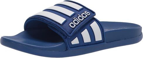 adidas Kids Adilette Comfort Adjustable Slides Sandal, Team Royal Blue/White/Team Royal Blue, 10 US Unisex Toddler in Saudi Arabia