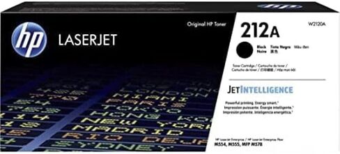 Original HP 212A Black Toner Cartridge | Works with HP Color LaserJet Enterprise M554, M555 Series, HP Color LaserJet Enterprise MFP M578 Series | W2120A in Saudi Arabia