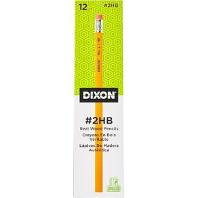 Dixon No. 2 Yellow Pencils, Wood-Cased, Black Core, #2 HB Soft, Boxed (14412) (Pack of 20, 2880 Count Total)
