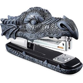 OYBUFSH Dragon Head Stapler Kids Novelty Stapler Funny Carving Resin Faucet Stapler for Office Desk Stationery Desktop Accessory Home Decor in Saudi Arabia