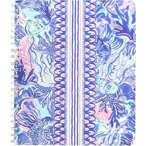 Lilly Pulitzer Large Hardcover Spiral Notebook, 11" x 9.5" with 160 College Ruled Pages, Aquadesiac in Kuwait