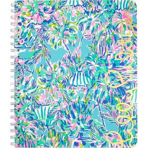 Lilly Pulitzer Large Hardcover Spiral Notebook, 11" x 9.5" with 160 College Ruled Pages, Aquadesiac in Saudi Arabia