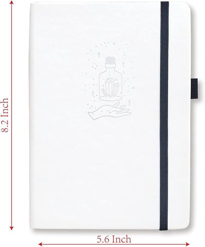 BUKE Dotted Journal - Dot Grid Notebook - 150gsm No Bleed Black Paper - 160 Black Pages - For Women and Men - A5 PU Leather Hardcover 5.75" x 8.5" and Gift Box (BKB-3) in Kuwait