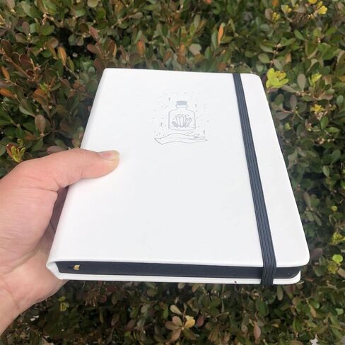 BUKE Dotted Journal - Dot Grid Notebook - 150gsm No Bleed Black Paper - 160 Black Pages - For Women and Men - A5 PU Leather Hardcover 5.75" x 8.5" and Gift Box (BKB-3) in Kuwait