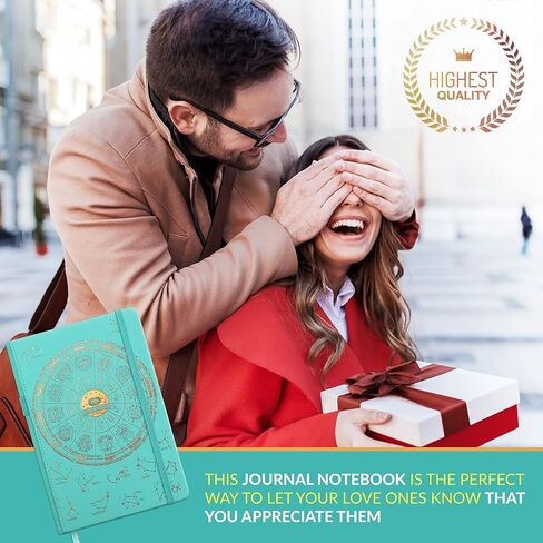 مجلة قانون الجذب Freedom Mastery - ورق مسطر، صفحات مرقمة، ورق أبيض عاجي 100 جرام في المتر المربع، دفتر ملاحظات مع حامل قلم، A5 in Saudi Arabia