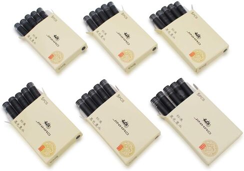 30pcs JINHAO Ink Cartridges Fountain Pen Refills for JINHAO and Baoer Pen Standard Size(Black) in Kuwait