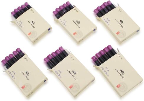 30pcs JINHAO Ink Cartridges Fountain Pen Refills for JINHAO and Baoer Pen Standard Size(Black) in Kuwait