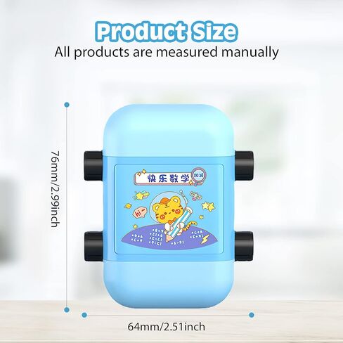 3 قطع من طوابع الرياضيات الدوارة 2 في 1: ختم تعليمي رقمي قابل لإعادة الاستخدام، ختم تعليمي رقمي بتصميم أسطواني في غضون 100 تصميم دوار للرياضيات، ختم تعليم الرياضيات in Kuwait