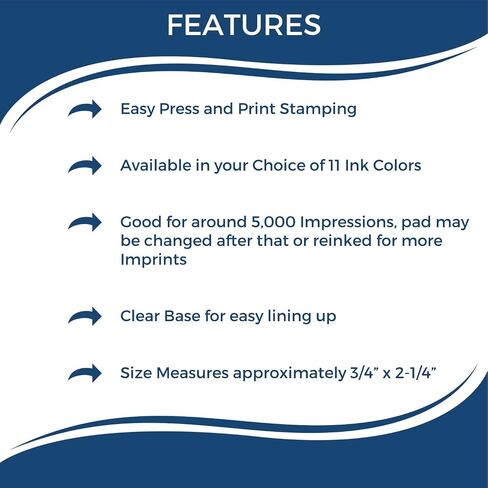 Self Inking Wrong Bank Stamp, Perfect for CPAS, Up to 5K Impressions, Available in 11 Ink Colors, Reinkable, Easy Press and Print Stamping, Size Approx 1/2" x 1-1/2" in Saudi Arabia