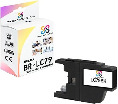 Compatible Ink Cartridge Replacement for Brother LC79 LC79BK High Yield Works with Brother MFC5910DW MFCJ6510DW MFCJ6710DW MFCJ6910DW Printers (Black, 1 Pack) - 2,400 Pages in Saudi Arabia