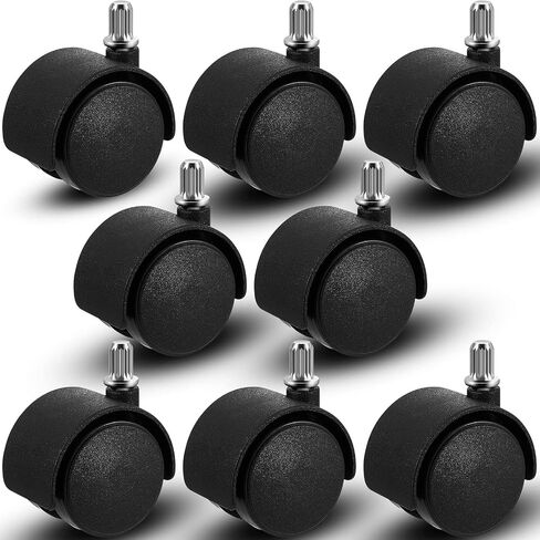 8 Pieces 2 Inch Cart Casters Wheels Replacement Cart Casters with Brake Nylon Plastic Rolling Small Cart Caster Wheels Furniture Casters Swivel Plate Casters for Office Chairs Table in Saudi Arabia