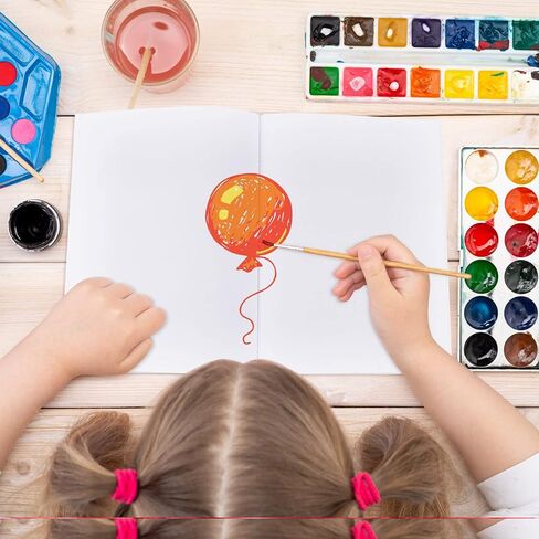 24 قطعة من الكتب الفارغة البيضاء من Fuutreo، دفاتر رسم فارغة بغلاف صلب، غلاف صلب للكمبيوتر الدفتري الفارغ، مجلة بيضاء للأطفال للقراءة والكتابة، 18 ورقة لكل منها، 11.46 × 8.5 بوصة in Saudi Arabia