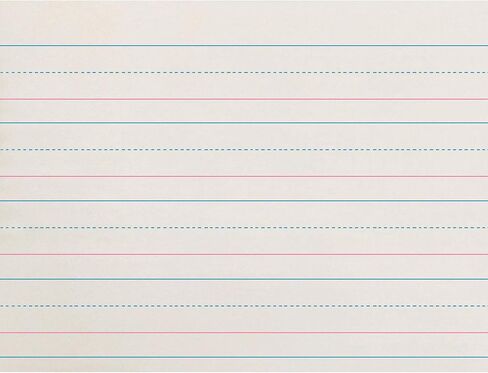 Zaner-Bloser Broken Midline Ruled Paper, White in Saudi Arabia