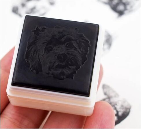 Personalized Photo Custom Stamp Customized Self-Inking Portrait Stamp from Photo - Couple Face Wedding Baby Shower Pet Graduation Gift Souvenir (B01-Blue,3x3cm) in Kuwait