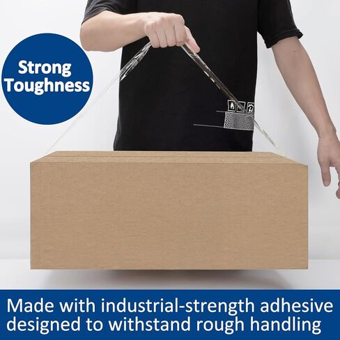 شريط تغليف شفاف من بينجيسك 1.9 انش × 65 ياردة، 18 لفة، قلب 3 انش، اجمالي 1170 ياردة، شريط تغليف شديد التحمل للشحن ونقل الختم والبريد in Kuwait