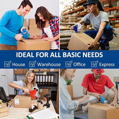 شريط تغليف شفاف من بينجيسك 1.9 انش × 65 ياردة، 18 لفة، قلب 3 انش، اجمالي 1170 ياردة، شريط تغليف شديد التحمل للشحن ونقل الختم والبريد in Kuwait